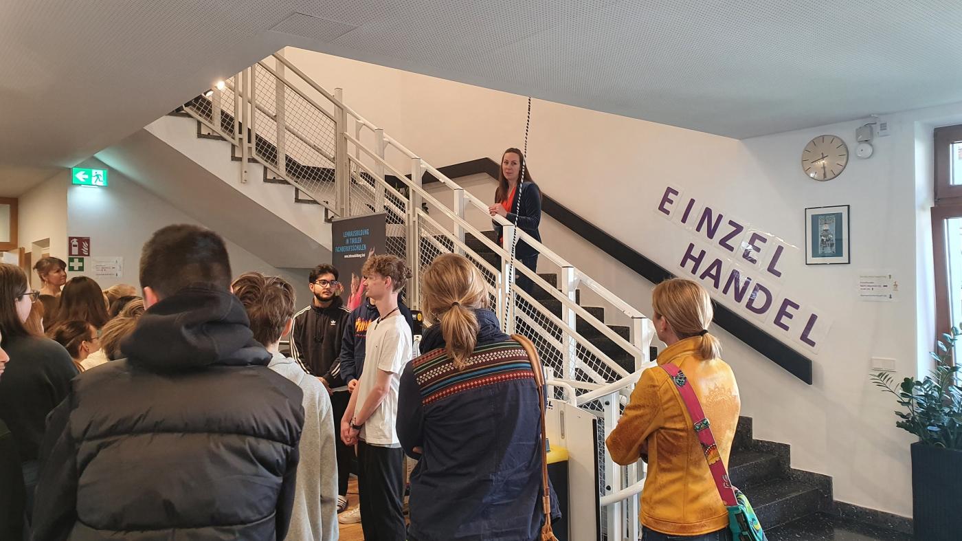 Begrüßung der Besucher