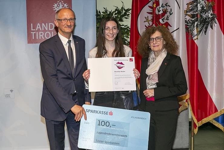 Preisübergabe in Innsbruck