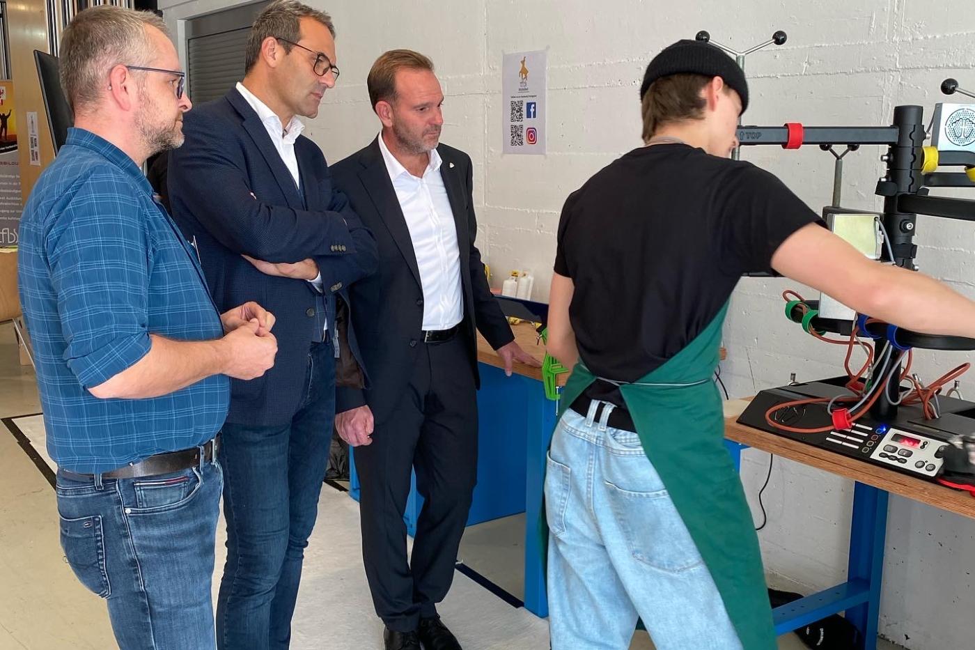 Christoph Walser und David Narr an unserem Stand