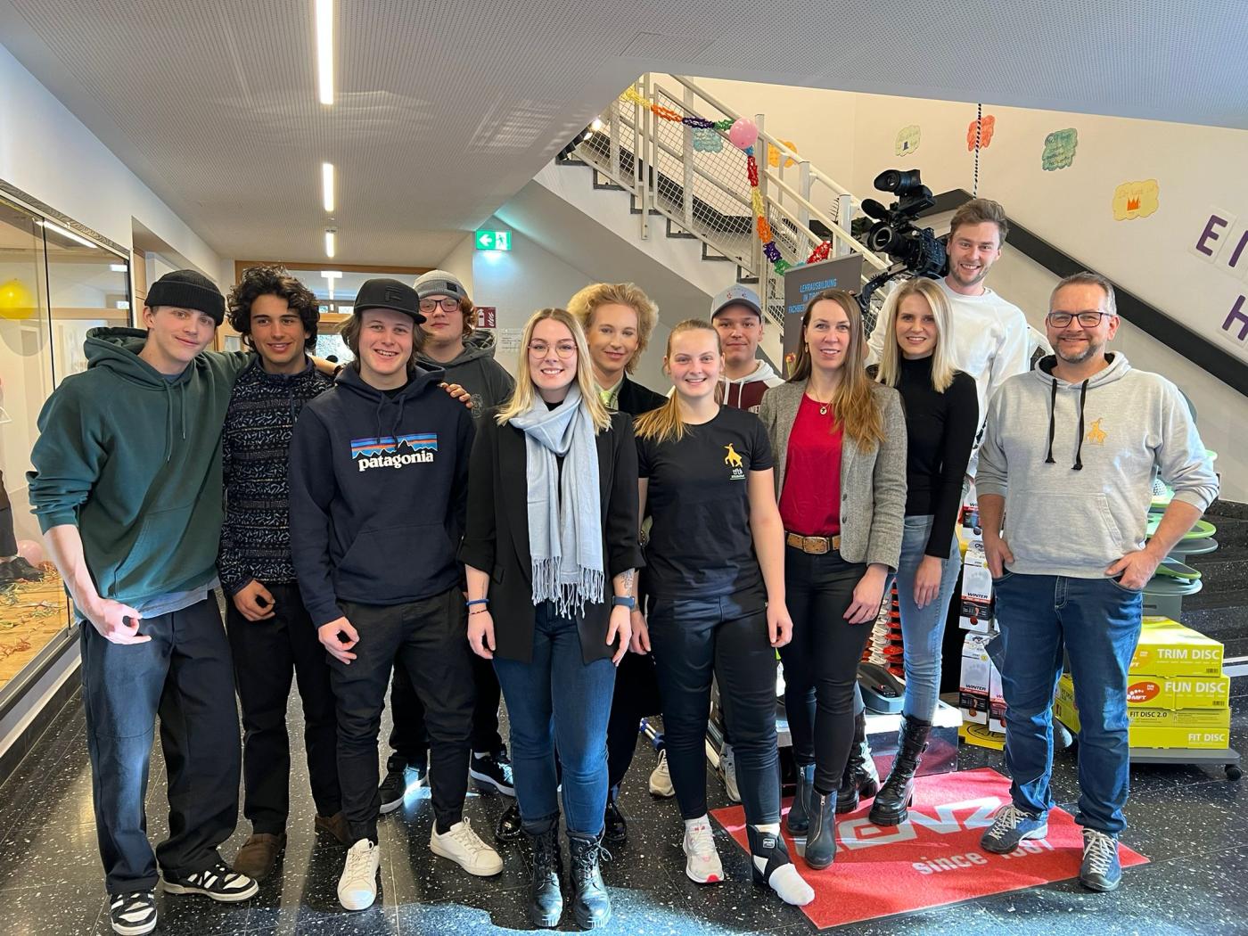 Die Mitwirkenden am Dreh