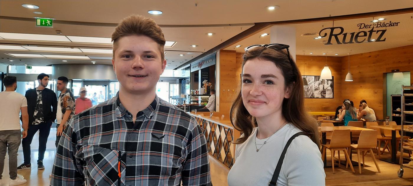 Anina und Josef vor dem Bewerb Anina und Josef vor dem Bewerb