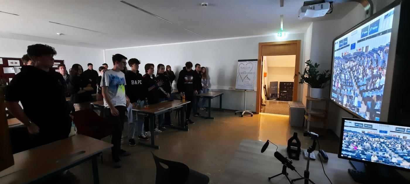 Europahymne wird gespielt