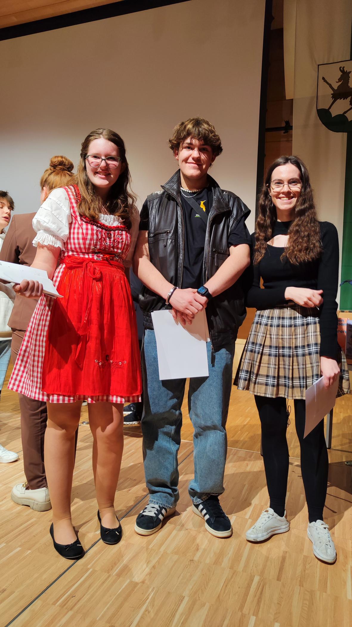 Teilnehmer der TFBS-Kitzbühel beim Redewettbewerb