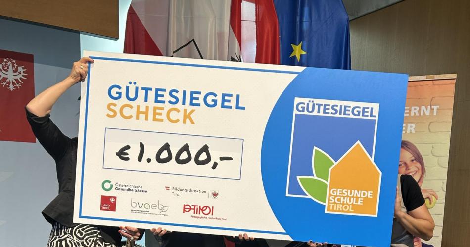 Gütesiegelverleihung Gesunde Schule Tirol