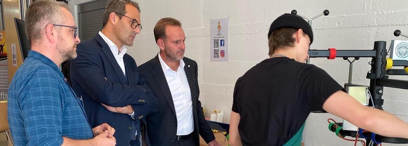 Christoph Walser und David Narr an unserem Stand