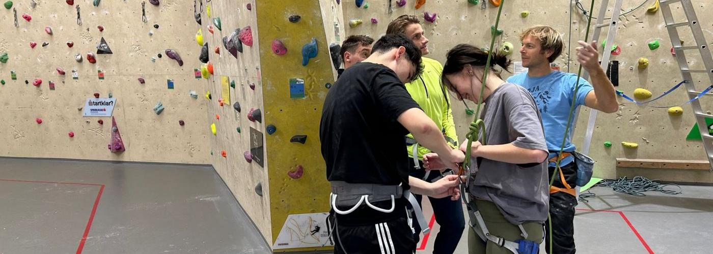 In der Kletterhalle Kitzbühel