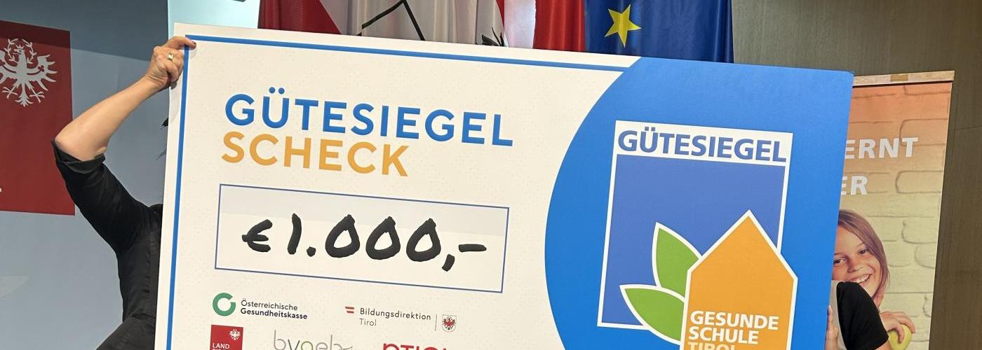 © TFBS-Kitzbühel | Bildquelle: TFBS-Kitzbühel | Urheber:in: TFBS-Kitzbühel Gütesiegelverleihung Gesunde Schule Tirol